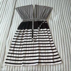 CRISTINA LOVE Short Sleeve Striped Dress Size Medium for Woman EUC